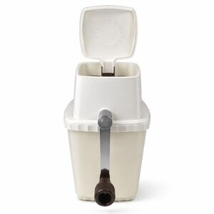 Swing-A-Way Manual Ice Crusher White Vintage Hand Crank Coarse Fine Settings